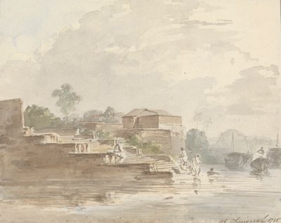 På Chinsurah [Chinsura] av Samuel Davis