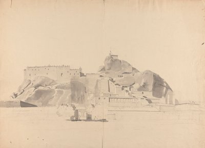 Fort på et steinete utspring av Samuel Davis