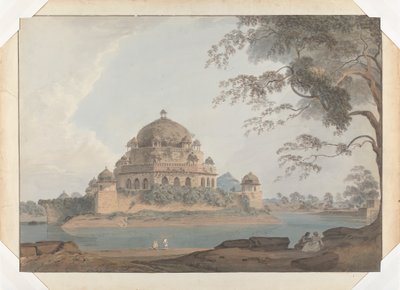 Utsikt over Shershahs grav ved Sasaram i Bihar av Samuel Davis