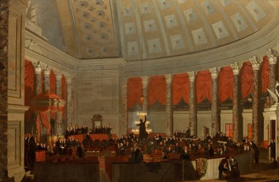 Representantenes hus, ca. 1822 av Samuel Finley Breese Morse