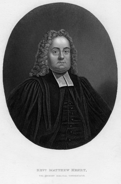 Matthew Henry 1662-1714, engelsk bibelkommentator og prest, 1800-tallet. av Samuel Freeman