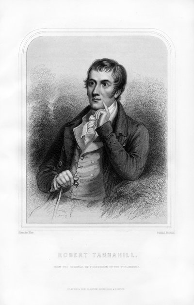 Robert Tannahill , skotsk poet, 1870 av Samuel Freeman