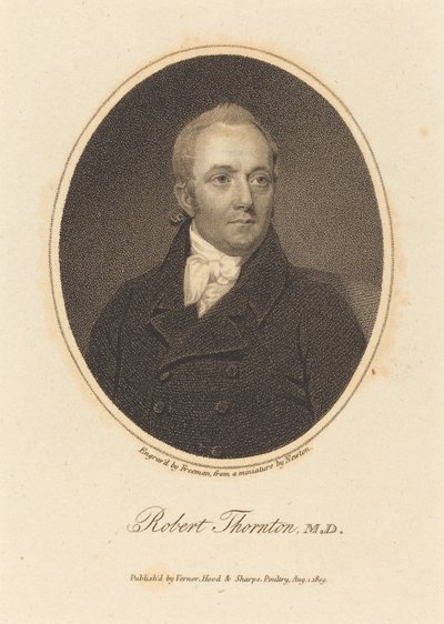 Robert Thornton, MD av Samuel Freeman after William John Newton