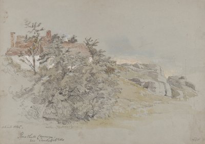 Rusthall Common, nær Tunbridge Wells, ca. 1845 (blyant, wc og gouache på papir) av Samuel Gillespie Prout