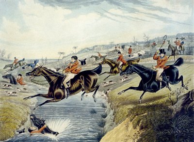 The Grand Leicestershire Fox Hunt, plate 2, gravert av Charles Hunt av Samuel Henry (after) Alken