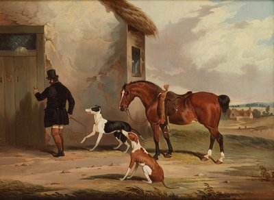 Kurs: Returning (olje på lerret) av Samuel Henry Alken