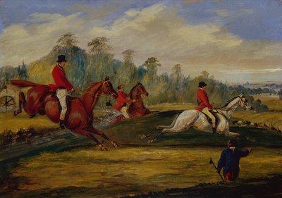 Jaktscene (olje) av Samuel Henry Alken