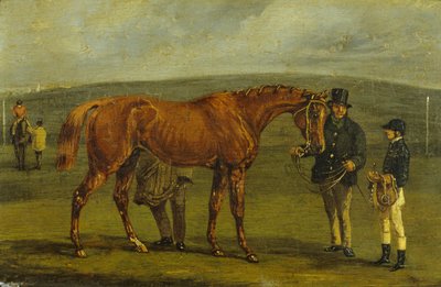 Forberedelse til et løp (olje på lerret) av Samuel Henry Alken