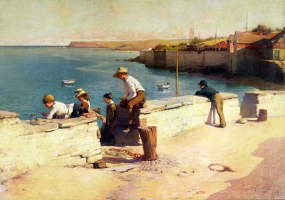 Kveld i Padstow, 1890 av Samuel Henry William Llewelyn