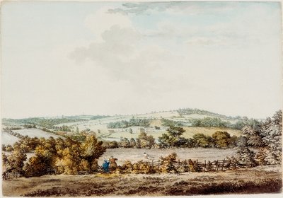 The Old House at the Grange and Barber Wood, 1787 (penn og blekk og wc på papir) av Samuel Hieronymous Grimm
