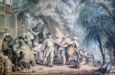 Rekrutteringssersjanten, 1700-tallet av Samuel Hieronymous Grimm