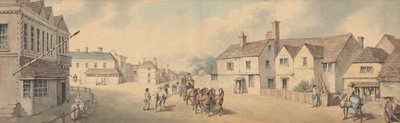 En firehesters vogn på vei gjennom Chippenham, Wiltshire av Samuel Howitt
