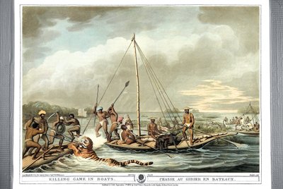 Båtdrapsspill i båter, 1806 av Samuel Howitt