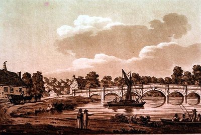 Chertsey Bridge, illustrasjon fra 