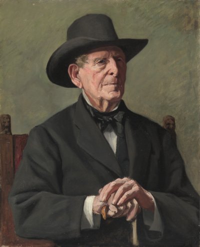 Portrett av en "gammel sjøkaptein" av Samuel Isham