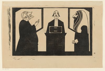 Mellom disse tre svinger hjertet mitt (originaltittel på objektet) av Samuel Jessurun de Mesquita (signed by artist)