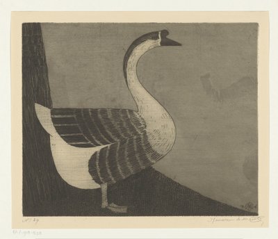 knottgås av Samuel Jessurun de Mesquita (signed by artist)