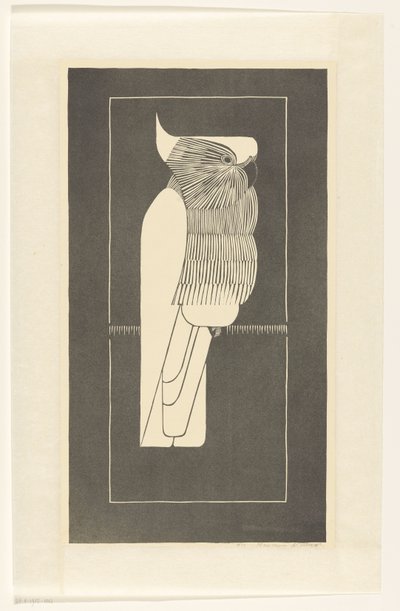 Kroonkaketoe (original tittel) av Samuel Jessurun de Mesquita (signed by artist)
