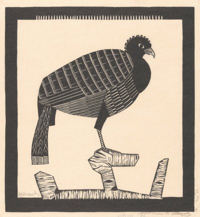 Pauwies (original tittel) av Samuel Jessurun de Mesquita (signed by artist)