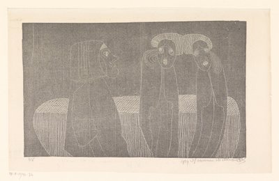 siamesiske tvillinger av Samuel Jessurun de Mesquita (signed by artist)