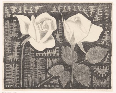 To roser av Samuel Jessurun de Mesquita (signed by artist)