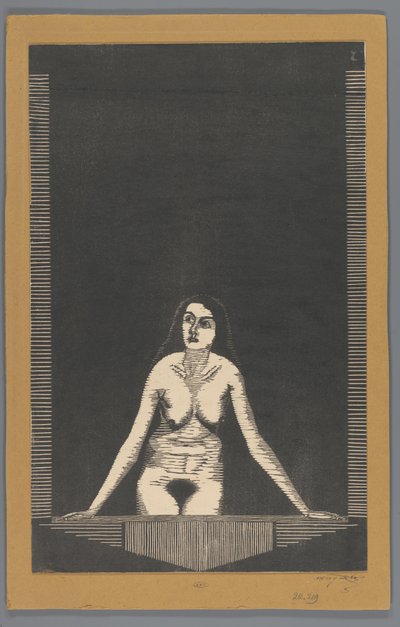 Naken kvinne ved vinduet av Samuel Jessurun de Mesquita (signed by artist)