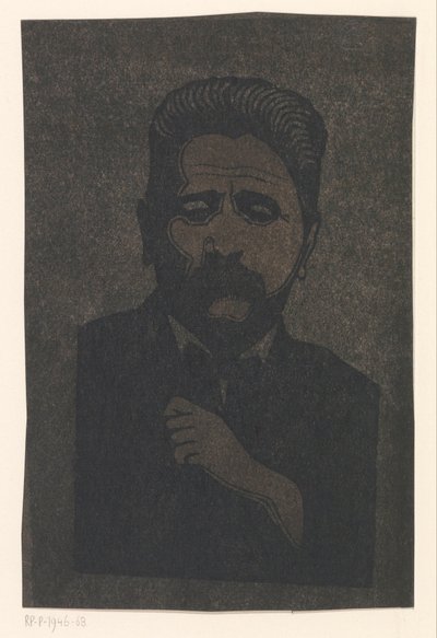 Selvportrett (med skygge) av Samuel Jessurun de Mesquita (signed by artist)