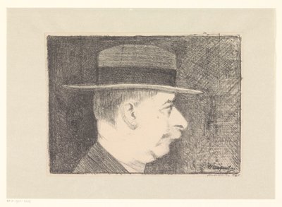 Selvportrett av Samuel Jessurun de Mesquita (signed by artist)