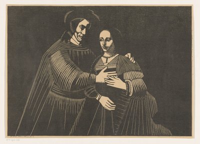 Portrett av et par som skikkelser fra det gamle testamente, kalt 'Den jødiske bruden' av Samuel Jessurun de Mesquita