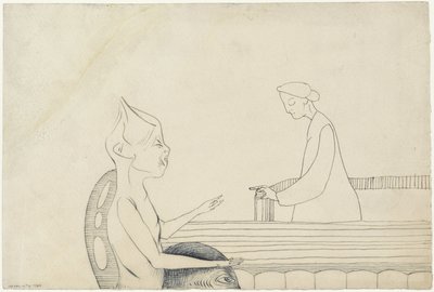 To fantasifigurer som peker på hverandre av Samuel Jessurun de Mesquita