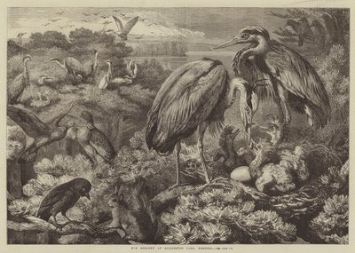 Heronry ved Didlington Park, Norfolk av Samuel John Carter