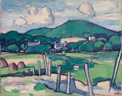 Landskap, ca. 1891-1935 (olje på panel) av Samuel John Peploe