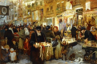 The Lower East Side, ca. 1914 (olje på lerret) av Samuel Johnson Woolf
