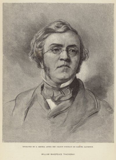 Portrett av William Makepeace Thackeray av Samuel Laurence