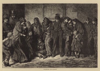 Husløs og sulten av Samuel Luke Fildes