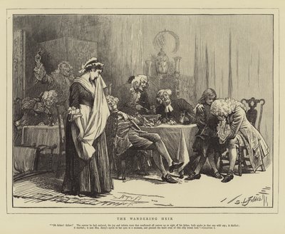 Den vandrende arvingen av Samuel Luke Fildes