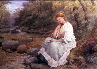 Meditasjon (akvarell på papir) av Samuel McLoy