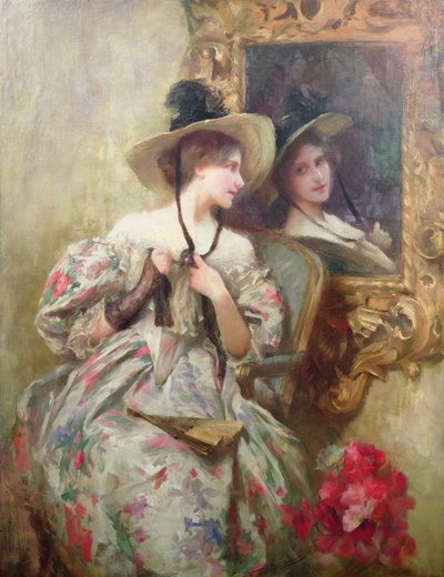 Refleksjoner (olje på lerret) av Samuel Melton Fisher