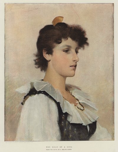 Hodet til en jente av Samuel Melton Fisher