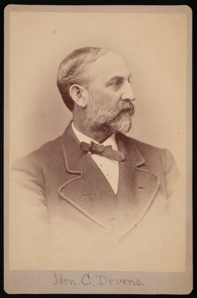 Portrett av Charles Devens 1820-1891, før 1891. av Samuel Montague Fassett