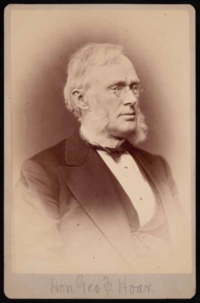 Portrett av George Frisbie Hoar 1826-1904, mellom 1876 og 1880. av Samuel Montague Fassett