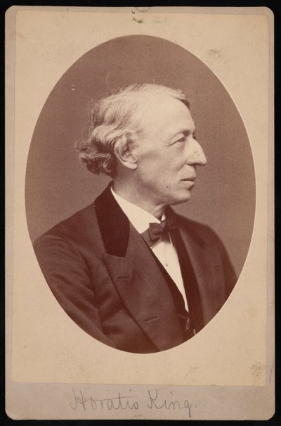 Portrett av Horatio King 1811-1897, mellom 1876 og 1880. av Samuel Montague Fassett
