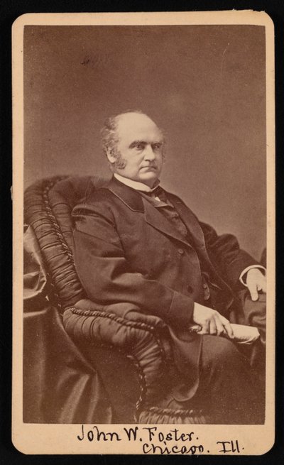 Portrett av John Wells Foster 1815-1873, mellom 1872 og 1873. av Samuel Montague Fassett