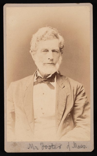 Portrett av Mr. Foster fra Massachusetts, mellom 1876 og 1880. av Samuel Montague Fassett