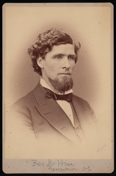 Portrett av pastor Howe, mellom 1876 og 1880. av Samuel Montague Fassett