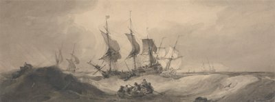 Frakt på en stormfull dag av Samuel Owen