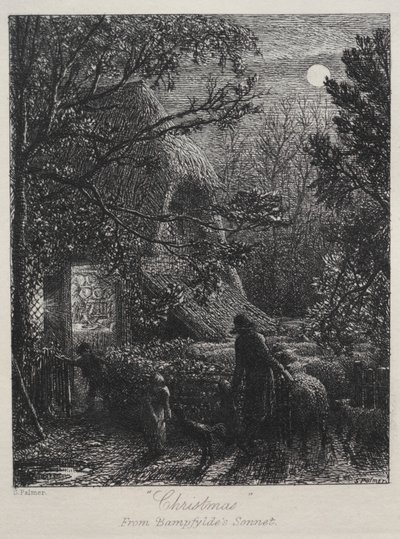 jul (bretting av den siste sauen) av Samuel Palmer