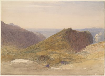 På Devons nordkyst, Lundy Island i det fjerne av Samuel Palmer