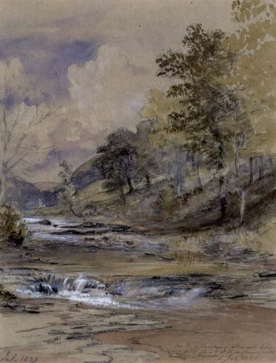Ved elven Machwy, Wales av Samuel Palmer