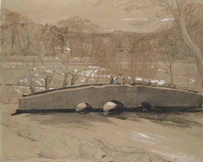 Broen ved Shoreham, ca. 1829. av Samuel Palmer
